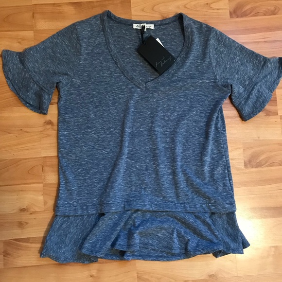Tops - NWT Blue-Grey Striped Top